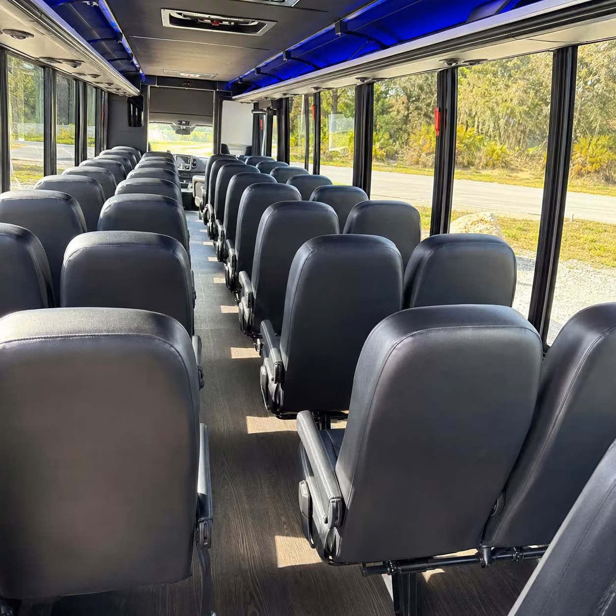25 passenger minibus interior