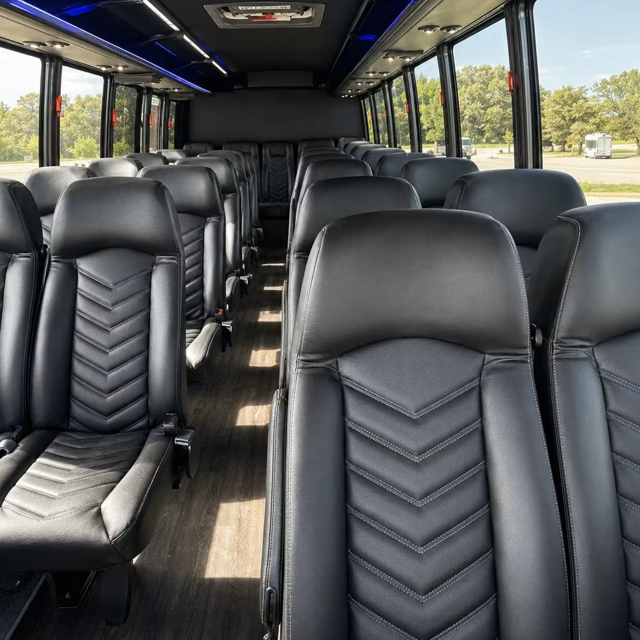 28 passenger minibus inside