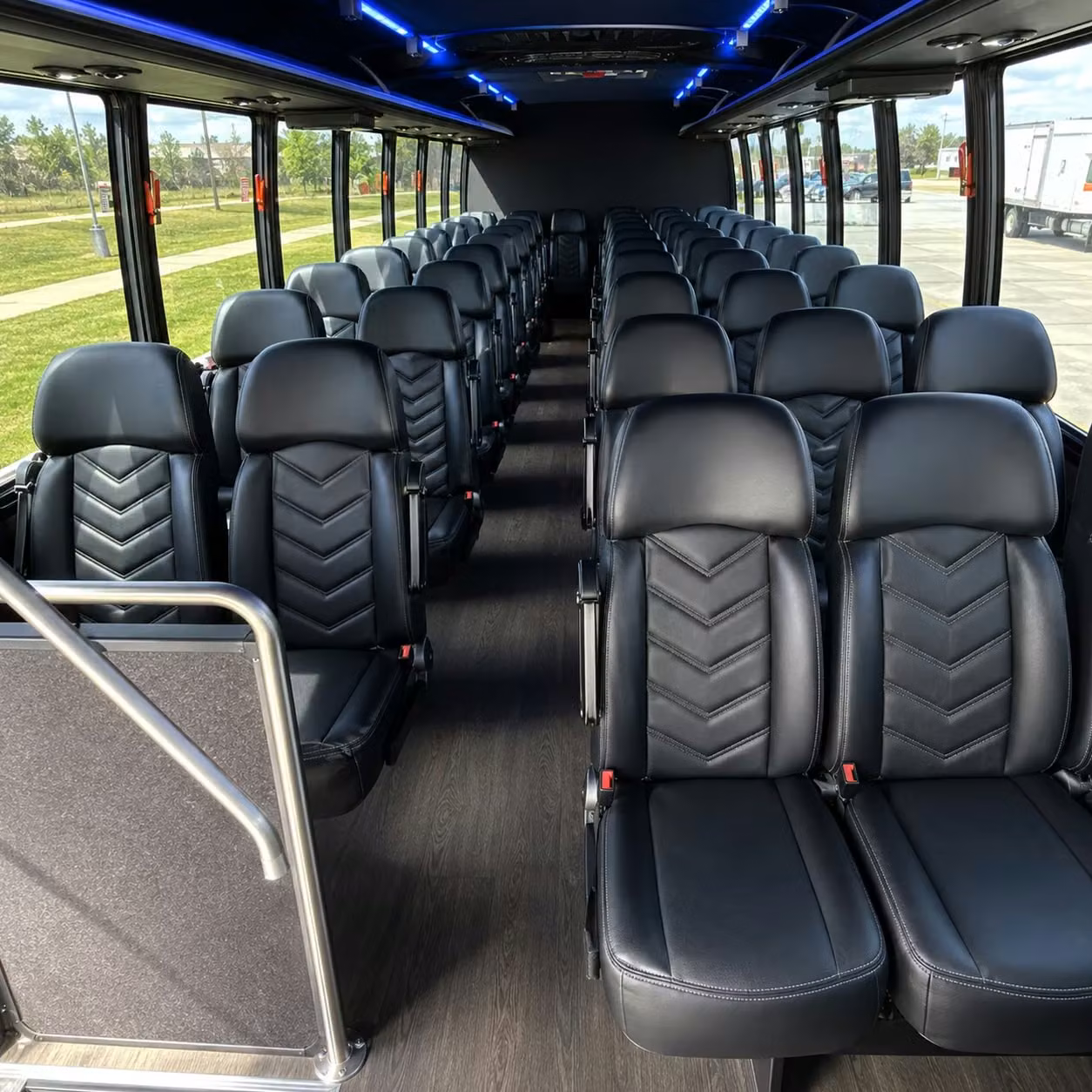 28 passenger minibus interior