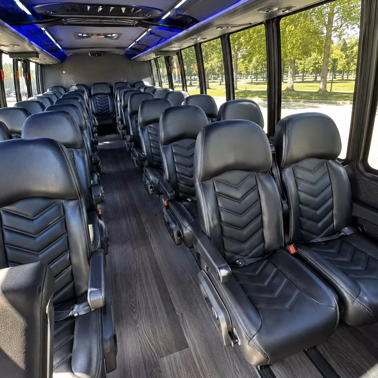 35 passenger minibus inside