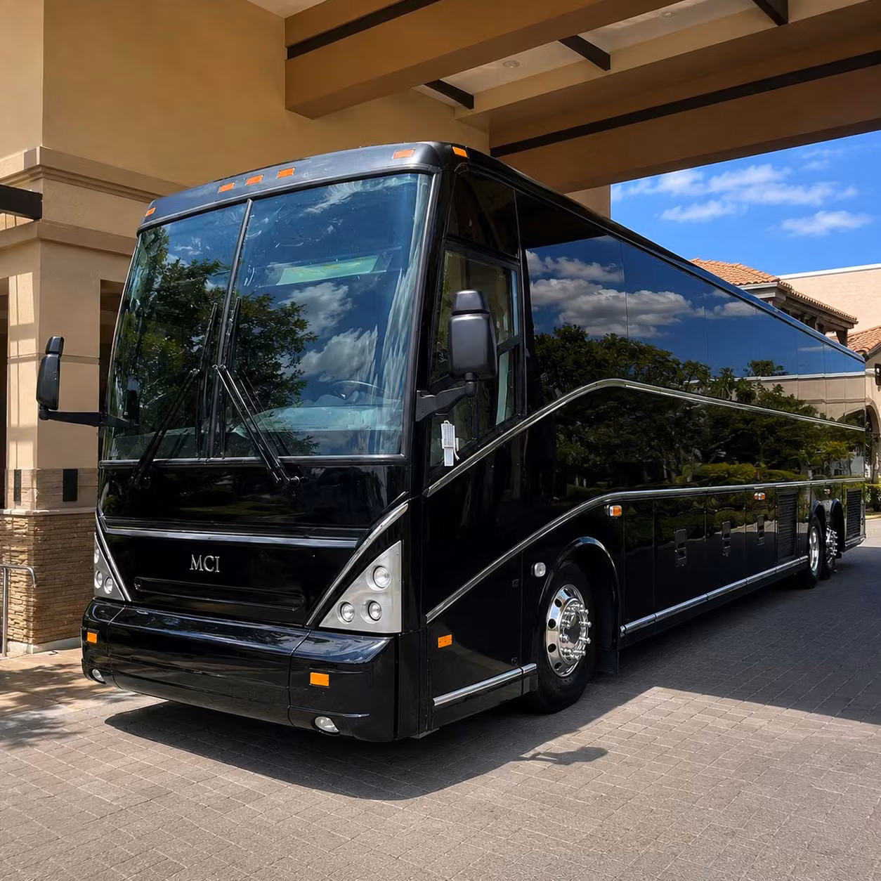 56 passenger charter bus
