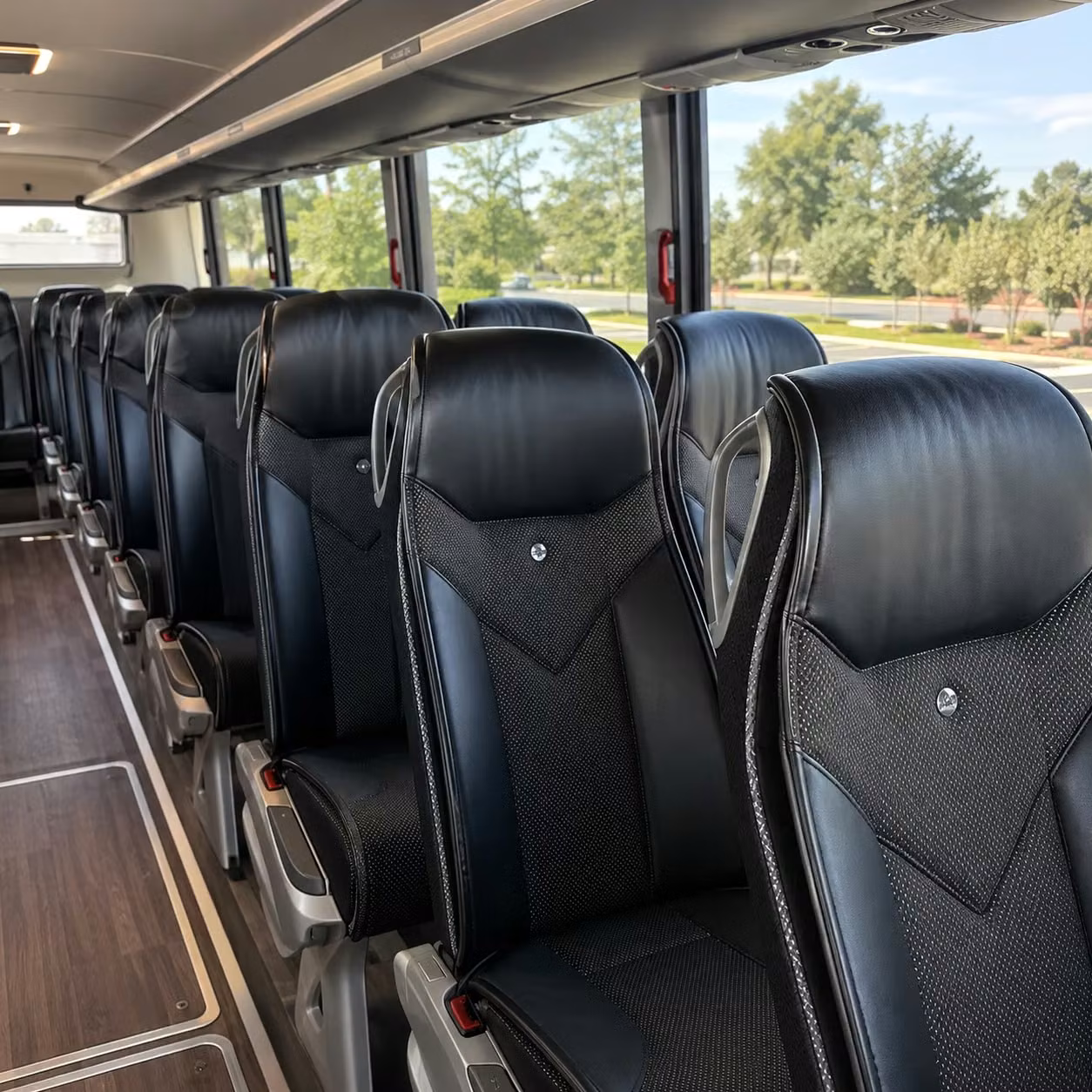 frisco charter bus inside