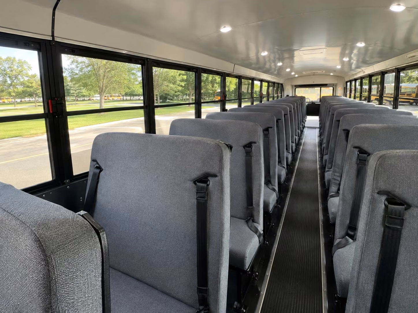 school bus inside